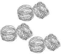 UKAL Lot de 8 ronds de serviette ronds faits à la main en maille pour salle à manger, fêtes, restaurants et décoration