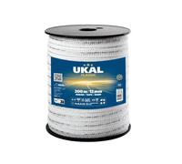 UKAL - Ruban Classic pour Gardiennage - Conducteurs Inox 0,2mm - Idéal Clôture Chevaux, Bovins, Ovins et Volailles - 200M - 12 mm