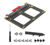 Ukbzxcmws 2 ports SFF8639 vers carte de conversion PCIe 8X pour des charges de travail de données intenses