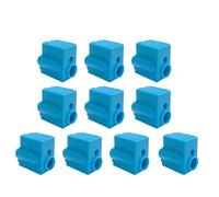 Ukbzxcmws Bloc chauffant complet pour imprimante 3D - Chaussettes en silicone Hotend - Optimisation de l'efficacité d'impression - Prolonge la durée d'utilisation - 10 pièces en acier trempé