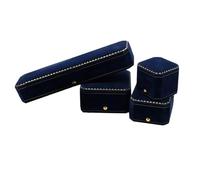 Ukbzxcmws Boîte à bijoux octogonale en velours Organisateur élégant de rangement pour accessoires de mariée Boîte à bijoux de protection pour femmes