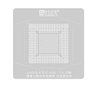 Ukbzxcmws GPU A1419 Kit de Reballing GPU IC Puce Plaque de Soudure Position Plateforme Base Magnétique BGA Pochoir Soudage Étain Installation Acier Mesh