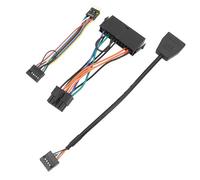 Ukbzxcmws Kit de câbles acoustiques et d'alimentation USB 24 broches vers 10 broches pour ordinateur M900, carte mère, bloc d'alimentation multi-usages