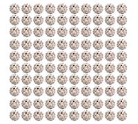 Ukbzxcmws Lot de 100 perles de cristal scintillantes de 10 mm - Perles d'argile souples et flexibles pour accessoires faits à la main