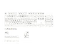 Ukbzxcmws Lot de 126 capuchons de touches blancs avec langue japonaise pour personnaliser le clavier