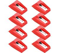 Ukbzxcmws Lot de 8 broches de rechange pour tourne-disque, phonographe, lecteur vinyle, stylet, aiguille de rechange