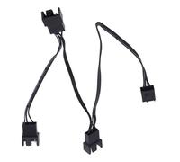 Ukbzxcmws MultiFans Câble de raccordement pour ventilateur 4 broches pour PC, refroidisseur de boîtier de 11" 81", manchon noir, refroidisseur de processeur