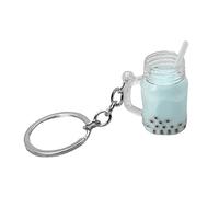 Ukbzxcmws Petite tasse à thé BobaMilk Porte-clés Mignon Bubble Tea Porte-clés KawaiiCar Sac à dos Porte-clés Pendentif Tasse Couple Cadeaux Accessoires Cadeau