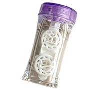 Ukbzxcmws Rangement sécurisé des lentilles avec vis à ouverture facile - Étui tendance pour un usage quotidien pour les voyages ou la maison, a
