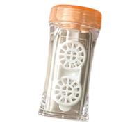 Ukbzxcmws Rangement sécurisé des lentilles avec vis à ouverture facile - Étui tendance pour un usage quotidien pour les voyages ou la maison, Orange