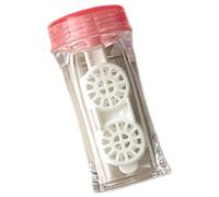 Ukbzxcmws Rangement sécurisé des lentilles avec vis à ouverture facile - Étui tendance pour un usage quotidien pour les voyages ou la maison, Rouge