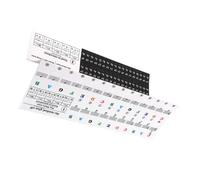 UKCOCO 1 ensemble Autocollants de Clavier de Piano Colorés Pratique de Stickers pour Clavier Étiquettes Amovibles et Réutilisables pour Apprentissage Du Piano Convient à Tous les et