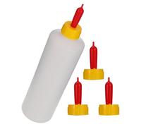 UKCOCO 1 ensemble Bouteille de Nourriture pour Animaux de Compagnie avec Tétines Biberon Réutilisable pour Agneaux Chevaux et Autres Animaux pour Éleveurs et Fermiers