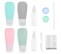 UKCOCO 1 ensemble Bouteilles de Voyage Réutilisables Silicone Ensemble de Flacons Cosmétiques avec Bonne Étanchéité pour Soins Peau et Produits de Beauté