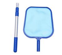 UKCOCO 1 Ensemble Écumoire de Nettoyage de Piscine Ajustable avec Manche Aluminium Outil de Collecte pour Étangs et Bleu