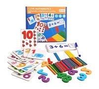 UKCOCO 1 Ensemble Éducatif pour Garçon Fille de Blocs Numériques pour Enseignement des Mathématiques Jeu de pour Développer Intelligence Pensée des Tout Petits