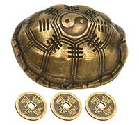 UKCOCO 1 Ensemble Figurine Alliage Zinc Carapace Tortue Décorative Accessoire Divination Chinoise Compact pour Maison Bureau et Temple Jeu de Prédiction Facile et Symbole de Chance