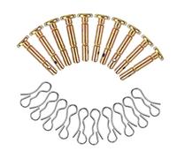 UKCOCO 1 Ensemble Jeu de Goupilles de Cisaillement Métalliques pour Accessoires de Déneigement Remplacement Pratique Sécurisé Souffleur