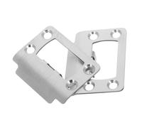 UKCOCO 1 Ensemble Joint de gâche de Porte prolongateur de gâche de Porte gâche réglable gâches pour Portes intérieures Plaque de renforcement de la Porte Acier Inoxydable