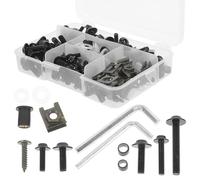 UKCOCO 1 ensemble Kit de Boulons de Carénage pour Accessoires de Modification de Pare Brise Visserie Colorée Noir Installation Facile et Securisée Compatible Plupart des