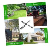 UKCOCO 1 Ensemble Kit Moulin à Vent Plastique pour Jardin Lames Colorées pour Décoration Extérieure