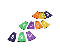 UKCOCO 1 ensemble Manchons Numérotés Colorés pour Cone de Basketball Protection et Portable pour Entraînement Au Football pour Écoles et Activités