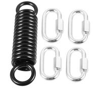 UKCOCO 1 Ensemble Ressorts de Chaise Suspendue Ressort Métallique Robuste pour Balançoire Extérieure avec Crochets Accessoire de Suspension Durable pour Hammocks et de Frappe