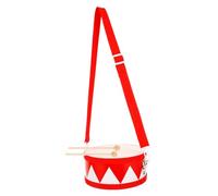 UKCOCO 1 Ensemble Tambour à Frapper Double Face Bois pour Garçon Fille Instrument de Percussion Portable avec Baguettes pour Développer du Rythme Coordination Design et Attrayant pour