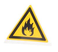 UKCOCO 1 feuille Panneau Inflammable Auto Adhésif Pet Étiquette de Précaution Incendie Signal Avertissement pour Forêts et Aux Intempéries et Visibilité Installation Facile et Design