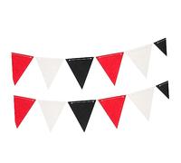 UKCOCO 1 Jeu Bannière De Graduée Tissu Non Lot De Fanions Triangulaires Décoratifs Pour Photos De Graduation Arrière Plan 2 Pièces