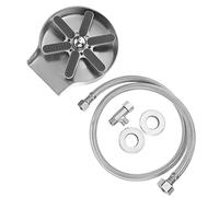 UKCOCO 1 Jeu lave-verre évier cuisine éviers de cuisine séchage filtre air poêle rinceur de verre de robinet dispositif de chasse d'eau automatique pour évier silicone en acier inoxydable