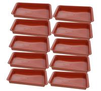 UKCOCO 1 Jeu Plateau Rectangulaire pour Fleurs Soucoupe Réutilisable pour Pots De Plantes Protection Eau pour Bonsai Et Plantes Intérieur Dimensions 10 Pièces