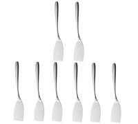 UKCOCO 1 Jeu Spatule De Friture en Acier Inoxydable Rabattement Petit Flipper À Steak Steaks Spatule À Frire Spatule À Steak De Cuisine Pelle De Steak À Frire 2 Pièces