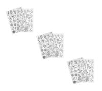 UKCOCO 1 Jeu Stabilisateur De Broderie Hydrosoluble Pour Modèles De Broderie Floraux Tissus À Pour Projets De Couture Et Réparation De Vêtements 2 Feuilles