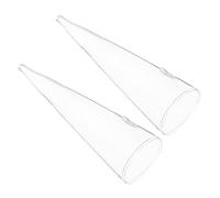 UKCOCO 1 Jeu Vase Mural Transparent Verre Forme De Cone pour Hydroponie Décoration Murale pour Fleurs Intérieur 2 Pièces