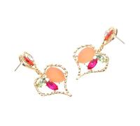 UKCOCO 1 Paire De Boucles D'Oreilles D'Amour Incrustées De Diamants Boucles D'Oreilles De Mariée Pour Mariage Boucles D'Oreilles Pour Femmes Boucles D'Oreilles