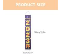 UKCOCO 1 Paire De Couplets De Poteau De Porte De De Remise Des Diplômes Décorations De Félicitations Dorées Couplets De Porte De Fête Pour La Décoration De Panneau De