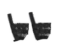 UKCOCO 1 Paire lacets de talon anti-chute Bretelles talons sangle de cheville corde à chaussures lacets chaussures Accessoire en dentelle ceinture de sangle de chaussure Noir