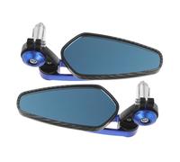 UKCOCO 1 paire Miroir de Rétro Miroir de Guidon Modifié pour Scooter et Installation Facile Style Vintage avec Finition et Verre Bleu