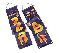 UKCOCO 1 Paire Porte de Remise des Diplômes Décorations pour Graduation Bandes de Décoration Élégantes pour Portes Murs Accessoires Photo pour Événements Scolaires