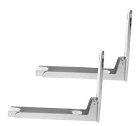 UKCOCO 1 paire Support Mural pour Four à Micro Ondes Acier Inoxydable Étagère pour Optimisation de Espace Installation Facile avec Accessoires Rack Murale Pratique pour Cuisine
