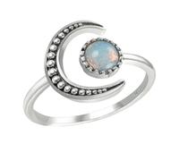 UKCOCO 1 pièce Bague Ajustable de Lune pour Femmes Bijoux Chic pour et