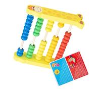 UKCOCO 1 pièce Boulier Bois Rangées Giraffe Outil de Calcul Coloré pour Éducation des Garçon Fille Fournitures Préscolaires Numération pour Garçons et Filles