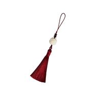 UKCOCO 1 Pièce Pendentif Pour Étui De Téléphone Clé Décor Gland Sangle De Téléphone à Pendentif De Cas De Téléphone Accessoires De Cas De Téléphone Rouge
