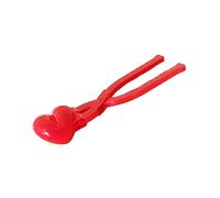 UKCOCO 1 pièce Pince à Neige Forme de Cœur pour Garçon Fille Hiver Extérieur Fabrique des et Faciles Accessoire pour Garçons et Filles pour Activités de Plein Air Rouge Grand Modèle