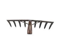 UKCOCO 1 pièce Râteau de Jardin pour Sol Outil Agricole Pratique pour et Aérer Sol Foncé