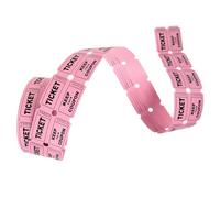 UKCOCO 1 Rouleau Billets de Tirage Au Sort Papier Rose Tickets pour Événements Jeux et Accessoire de Fête Faciles à Idéaux pour Célébrations et Activités