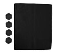 UKCOCO 1 tapis de protection pour lave-linge, 60 x 50 cm, noir | Tapis de protection supérieur pour lave-linge, patins hexagonaux antidérapants en silicone, 6,4 x 5,8 cm (2,52 x 2,28