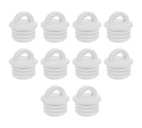 UKCOCO 10 Bouchons de Vidange en Silicone, Bouchon de Seau à Serpillière, Blanc, pour Trous de Seau à Serpillière de 1,85 à 1,92cm, Lot de 10, pour Garder les Sols Secs