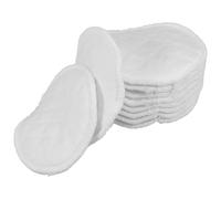 UKCOCO 10 Coussinets D'allaitement Lavables en Coton à 12 Couches, Réutilisables et Absorbants, Conçus pour Prévenir les Fuites de Lait Pendant la Maternité, Couleur Blanche